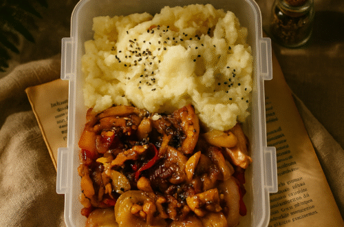 Salteado oriental con puré que sí te abraza